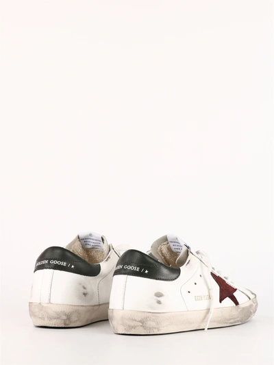 Golden Goose Super-star Sneakers In Leather With Insert And Star In Suede In White