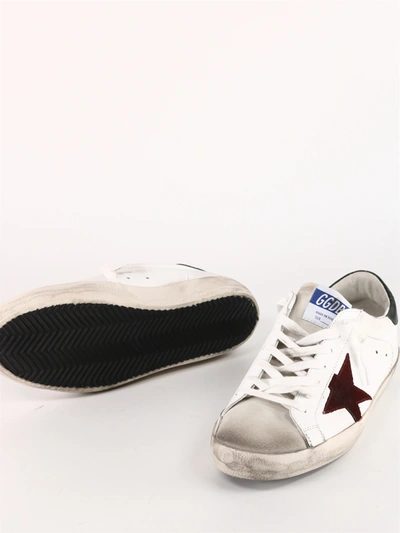 Golden Goose Super-star Sneakers In Leather With Insert And Star In Suede In White
