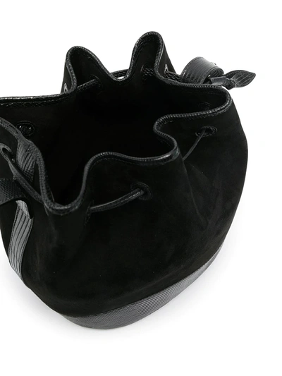 Shop Hunting Season Lizard-effect Bucket Bag In Black