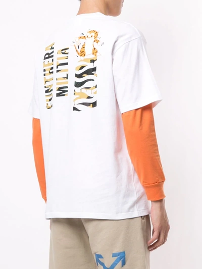 Shop A Bathing Ape City Camo Shark T-shirt In White