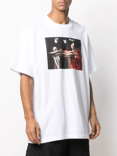 Shop Off-white Caravaggio Print T-shirt In White