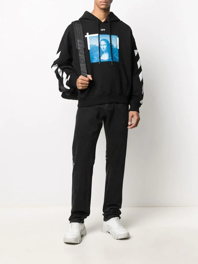 Shop Off-white Mona Lisa Print Sweatshirt In Black