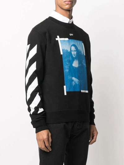 Shop Off-white Mona Lisa Print Sweatshirt In Black