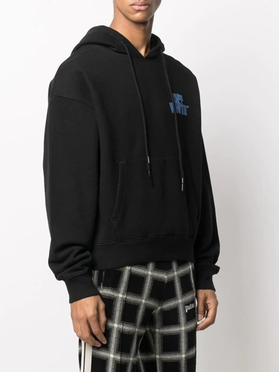 Shop Off-white Chest Logo-print Hoodie In Black