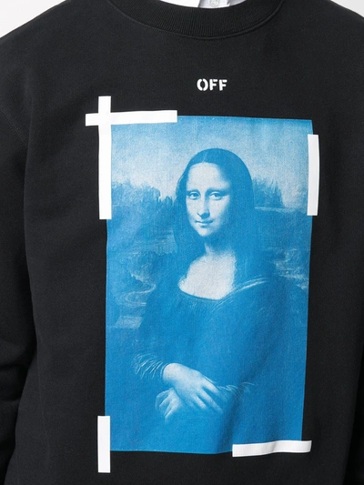 Shop Off-white Mona Lisa Print Sweatshirt In Black