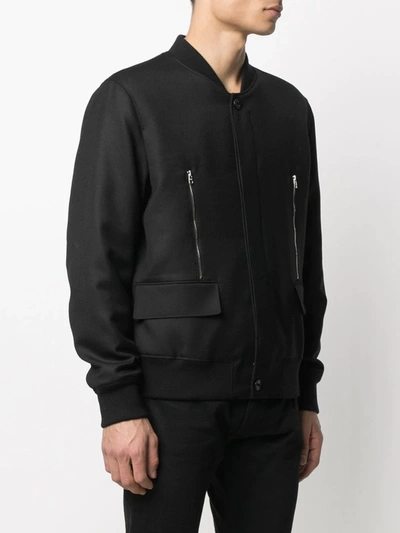 Shop Alexander Mcqueen Zip-detail Jacket In Black