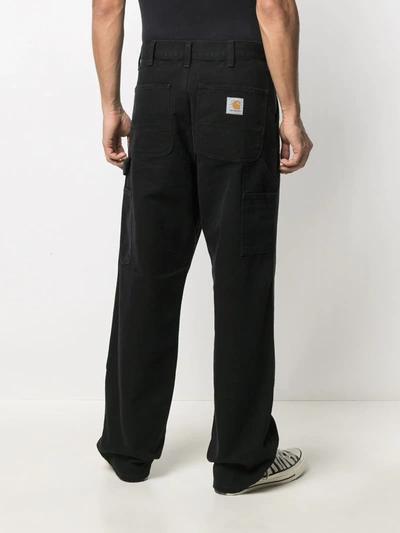 Shop Carhartt Straight-leg Jeans In Black