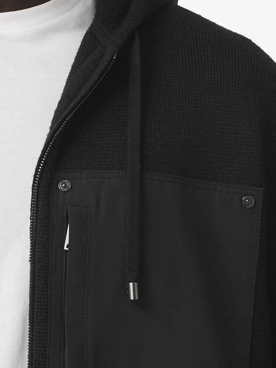 Shop Burberry Contrast-pocket Hoodie In Black