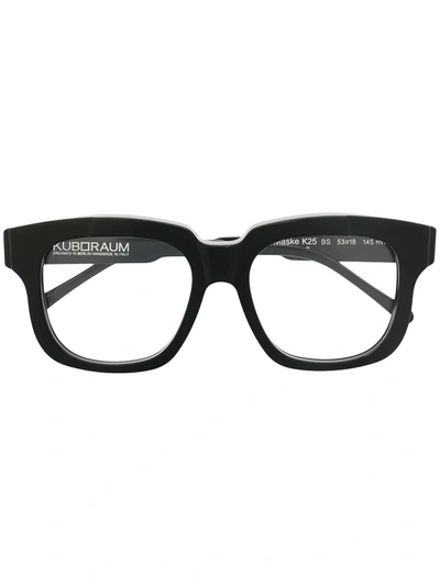 Shop Kuboraum Mask K25 Square-frame Glasses In Black