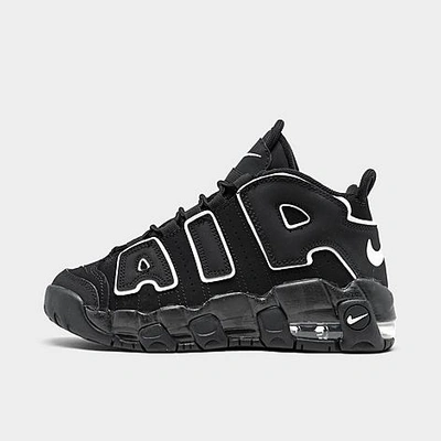 Shop Nike Boys' Little Kids' Air More Uptempo Casual Shoes In Black