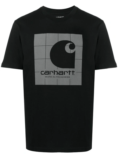 Shop Carhartt Reflective Square T-shirt In Black