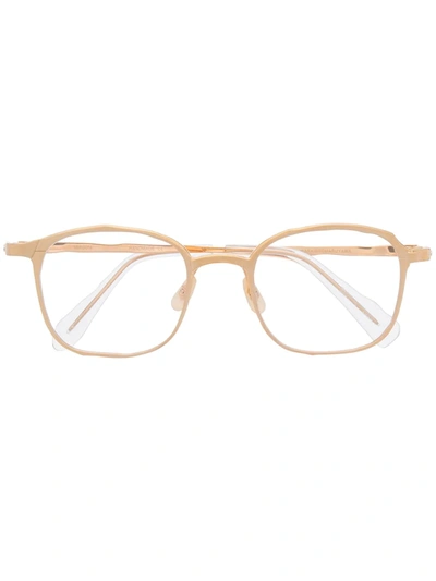 Masahiromaruyama Mm-0014 Oval-frame Glasses In Gold