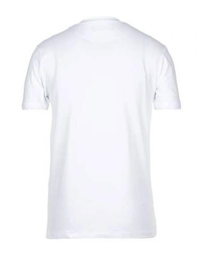 Shop Frankie Morello Man T-shirt White Size S Cotton, Elastane