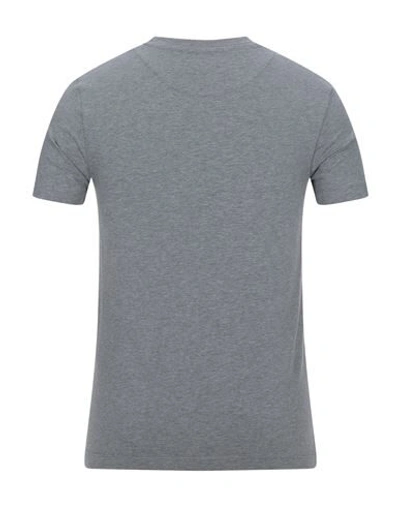 Shop Bikkembergs Man T-shirt Grey Size Xs Cotton, Elastane