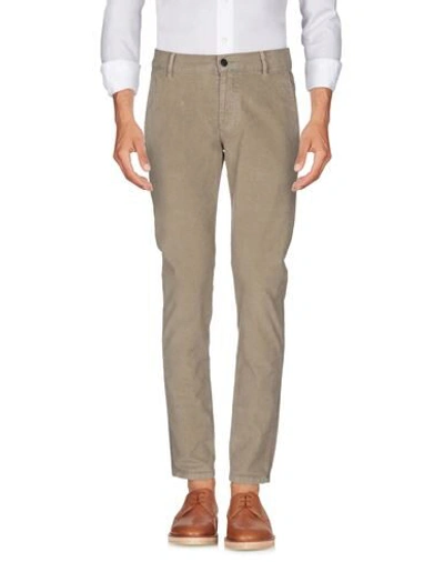 Shop Grey Daniele Alessandrini Pants In Sand