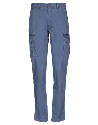 Shop Jeckerson Casual Pants In Slate Blue