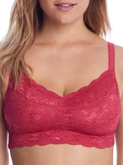 Shop Cosabella Never Say Never Sweetie Curvy Bralette In Raspberry