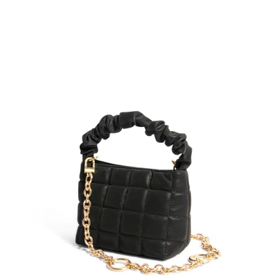 Shop House Of Want "h.o.w." We Brunch Mini Tote In Black Quilt