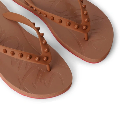 Christian Louboutin 10mm Loubi Flip Rubber Thong Sandals