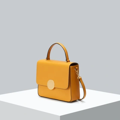 Shop Oryany Lottie Square Tote Shadow Yellow