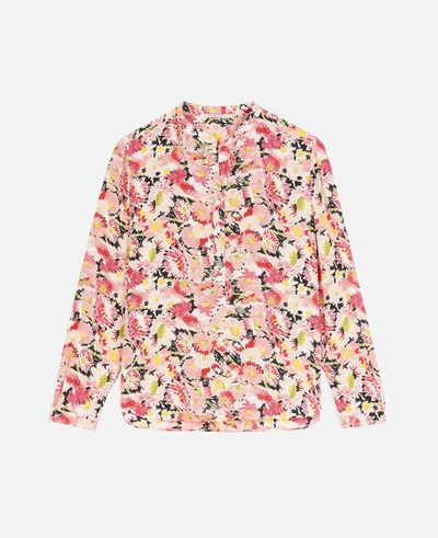 Shop Stella Mccartney Multicolour Eva Silk Shirt In Multicolor