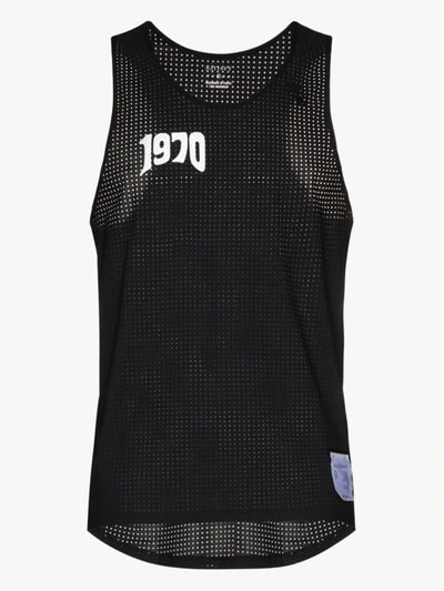 Shop Satisfy X Browns 50 Black 1970 Perforated Vest Top