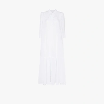 Shop Honorine Giselle Tiered Maxi Dress In White