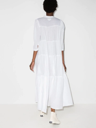 Shop Honorine Giselle Tiered Maxi Dress In White