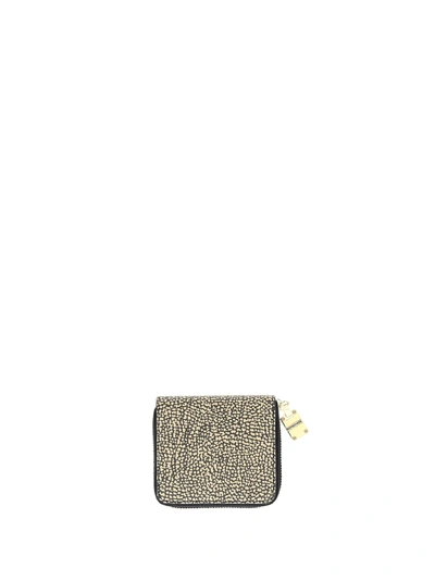 Shop Borbonese Small Wallet In Naturale/ Nero