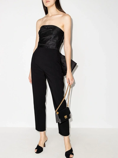 Shop Solace London Black Willa Ruffled Jumpsuit