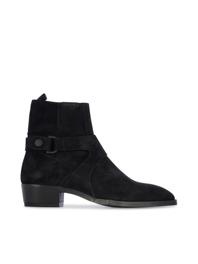 Shop Represent Strapped Boots In Black Black