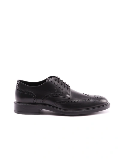 Shop Tod's Brogues Shoes In Nero