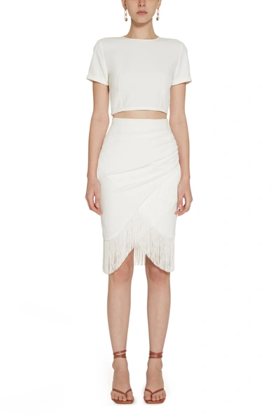 Shop Amotea White Lola Top In Ivory White