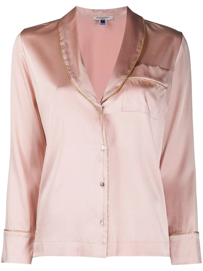 Shop Gilda & Pearl Backstage Silk Pyjama Set In Pink