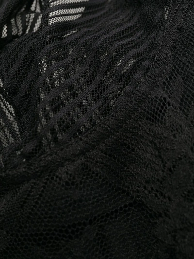 Wolford Stripe Mesh Soft Cup Bra In Black