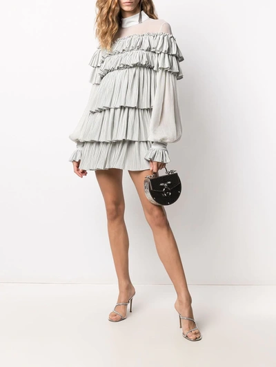 Shop Wandering Ruffle Pleated Dress In Neutrals