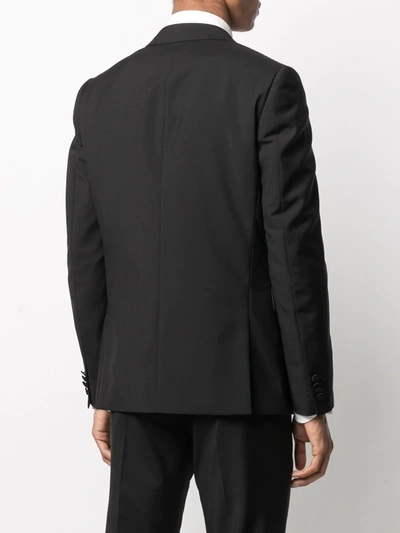 Shop Paul Smith Single-breasted Tuxedo Blazer In Black