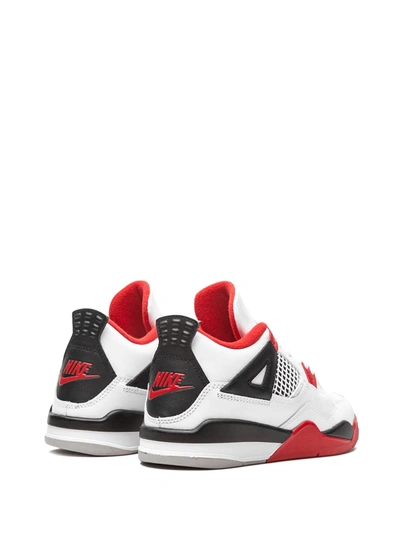 Shop Jordan 4 Retro "fire Red 2020" Sneakers In White