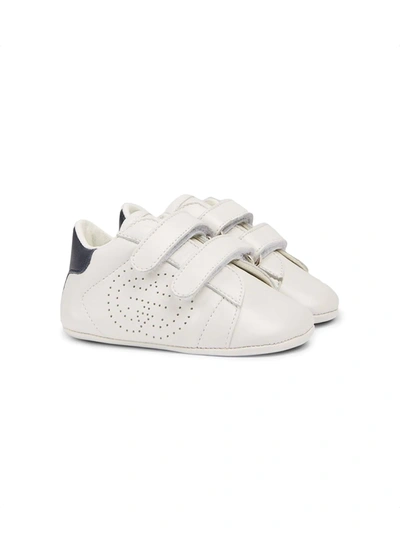 Shop Gucci Ace Pre-walkers In White