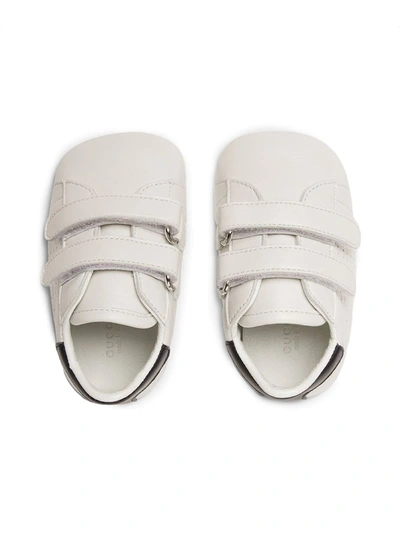 Shop Gucci Ace Pre-walkers In White