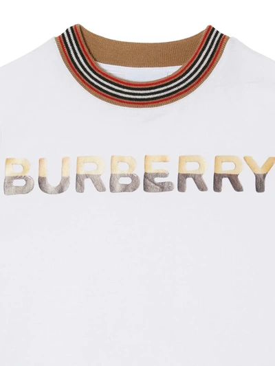 Shop Burberry Confectionery -print Cotton T-shirt In White