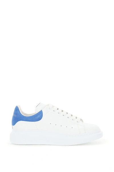 Shop Alexander Mcqueen Oversized Sneakers In White Electric Blue