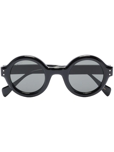Shop Gucci Gg0871s3 Round-frame Sunglasses In Black