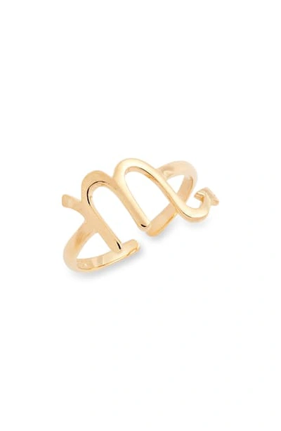 Shop Sterling Forever Zodiac Ring In Gold Scorpio