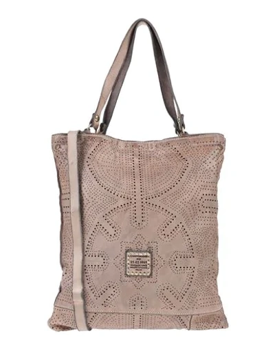 Shop Campomaggi Handbag In Dove Grey