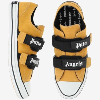 Shop Palm Angels Sneakers In Sand White