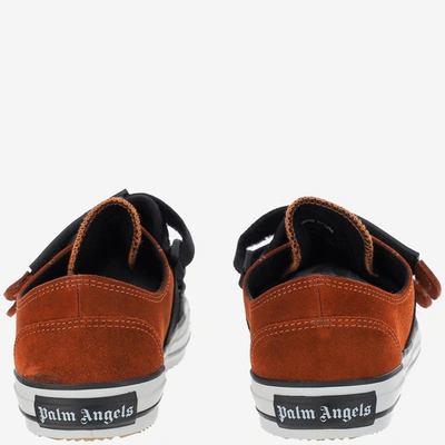 Shop Palm Angels Sneakers In Brown White