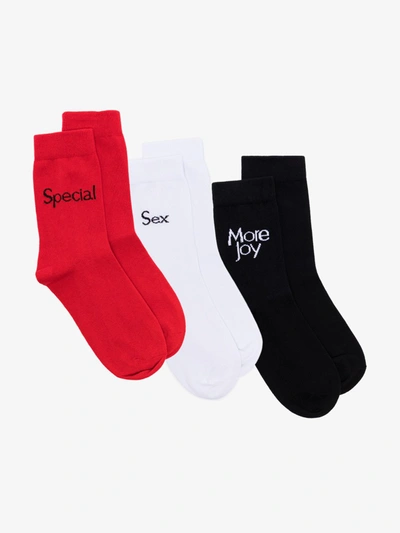 Shop More Joy Socken-set In Schwarz