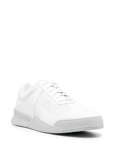Shop A-cold-wall* Leather Sneakers In White