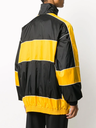 Shop Balenciaga Oversized Jacket In Yellow